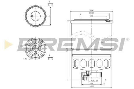 Фільтр паливний Citroen Jumper/Fiat Bravo I/Doblo 1.8-2.8D 86- BREMSI FE0047