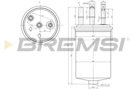 Фільтр паливний Ford Connect 1.8DI/TDCI BREMSI FE0048