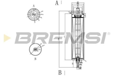 Фільтр паливний BMW 3 (E90/E91) 2.0/3.0D 04-13 (N47/M57/N57) BREMSI FE0051