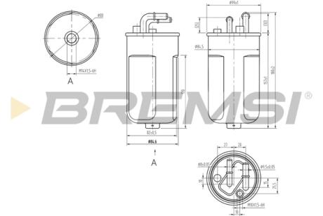 Фільтр паливний Opel Corsa D 1.3/1.7CDTI 06- BREMSI FE0054