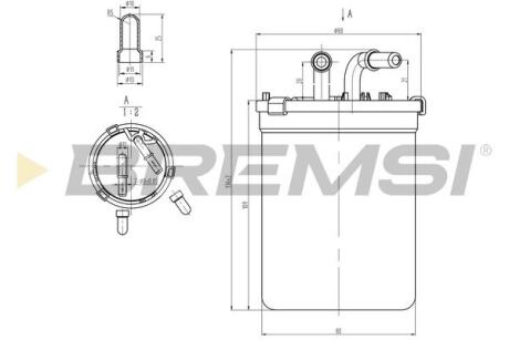 Фільтр паливний Skoda Fabia/Rapid/Roomster/ VW Fox/Polo 1.2-1.4 TDI 09- (OE line) BREMSI FE0055