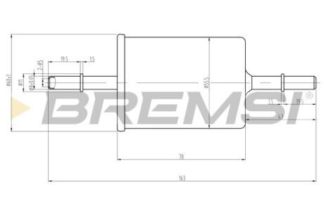 Фільтр паливний Opel Combo/Daewoo Lanos 1.4-1.6 BREMSI FE0062