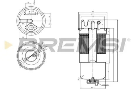Фільтр паливний VW LT 2.5-2.8TDI 96-06 (OE line) BREMSI FE0159