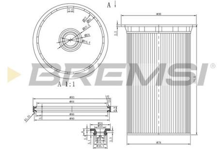 Фильтр топливный VAG 1.6/2.0 TDI 10- BREMSI FE0341