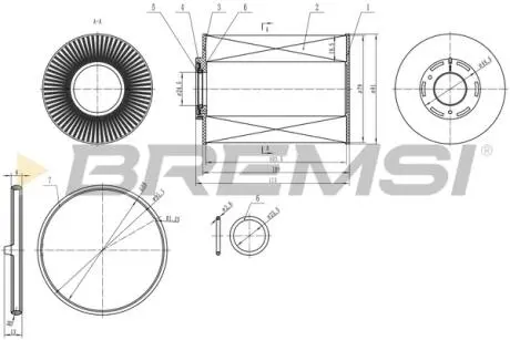Фільтр паливний Ford Mondeo 2.0TDCi 07- BREMSI FE0344