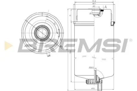 Фільтр паливний Ford Transit V347 06- BREMSI FE0347