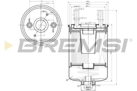 Фільтр паливний Renault Megane/Scenic 1.5-2.0DCI 08- BREMSI FE0350