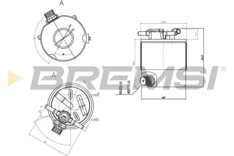 Фільтр паливний Nissan Qashqai/X-Trail 1.5/2.0dci 07- BREMSI FE0357