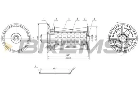 Фільтр паливний Fiat Ducato 2.3D 19- BREMSI FE0360