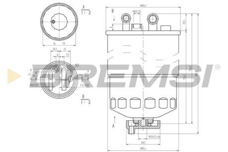 Фільтр паливний Opel Corsa D 1.3CDTI 06-14 BREMSI FE0372