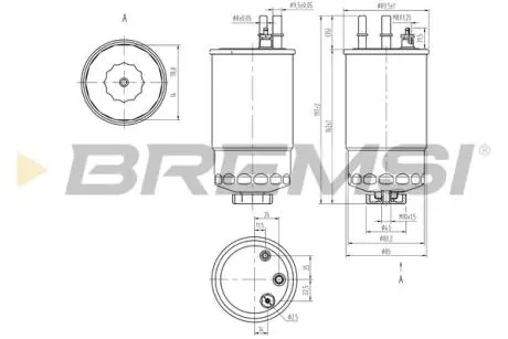 Фільтр паливний Peugeot Boxer/Fiat Ducato 2.0D/2.3D/3.0D 07- BREMSI FE0373