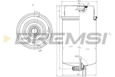 Фільтр паливний Ford Transit V-184 2.0/2.4DI 00-04 BREMSI FE0387