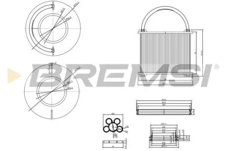 Фільтр паливний VW Touareg 3.0 TDI BREMSI FE0762