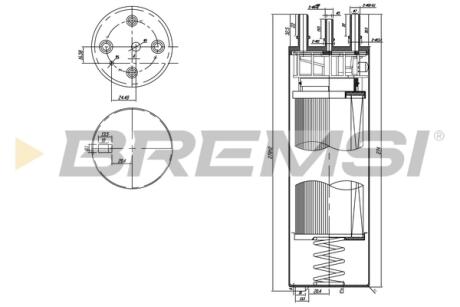 Фильтр топливный VW Multivan T5 T6 1.9-2.5 TDI 03-19 BREMSI FE0779