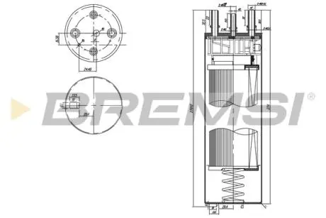 Фильтр топливный VW Multivan T5 T6 1.9-2.5 TDI 03-19 BREMSI FE0779