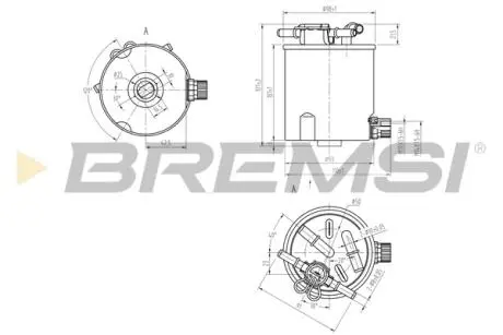 Фільтр паливний Nissan Qashqai/X-Trail 1.5/2.0dci 07- (заміна на KL 440/39) BREMSI FE0782