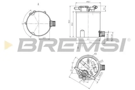 Фільтр паливний Dacia Logan 1.5DCI 07-15 BREMSI FE0783