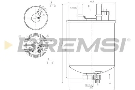 Фільтр паливний Renault Kangoo/Laguna 1.5dCi 08- (OE line) BREMSI FE0784