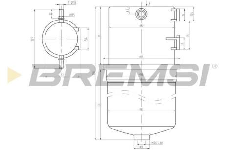 Фільтр паливний VW Crafter 2.0TDI 11- BREMSI FE0788