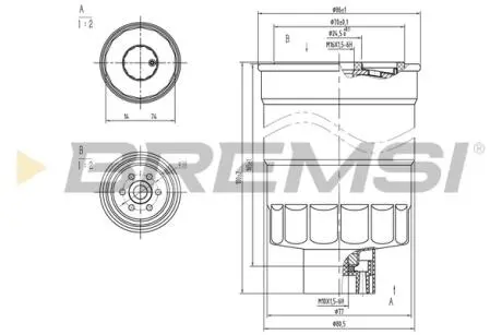 Фільтр паливний Audi A6 1.9D/TD 94-01 BREMSI FE0789