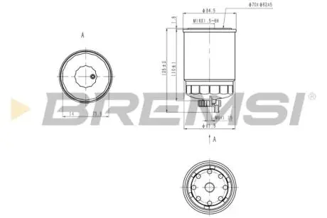 Фільтр паливний Renault Laguna I 2.2 D 93-01 BREMSI FE0801