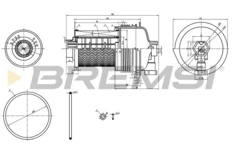 Фільтр паливний Ford Transit 2.0 TDCI 15- BREMSI FE0804