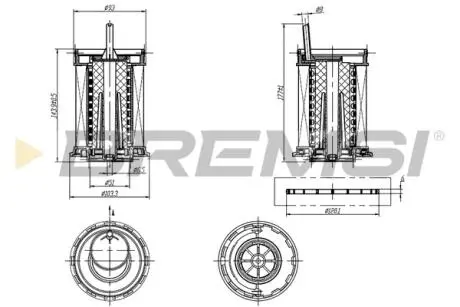 Фільтр паливний Audi A6 2.0 TDI 13-18/ Q7/Q8 3.0 TDI 15- BREMSI FE0806
