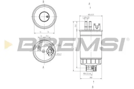 Фільтр паливний Fiat Doblo 1.9JTD 01- BREMSI FE0812