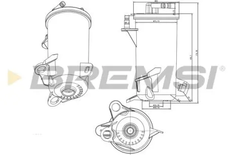 Фільтр паливний Honda Civic IX/CR-V IV 1.6i 13- BREMSI FE0813