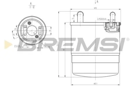 Фільтр паливний MB Sprinter 2.2CDI OM651 09- BREMSI FE0820