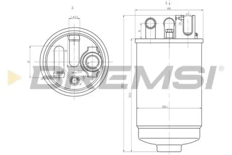 Фільтр паливний Audi A6/VW Passat 2.5TDI 97-05 BREMSI FE0829