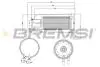 Фильтр топливный Iveco Daily 2.3-3.0 D 06-11 BREMSI FE0834 (фото 1)