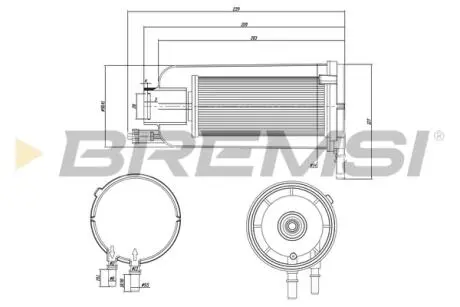 Фильтр топливный Iveco Daily 2.3-3.0 D 06-11 BREMSI FE0834