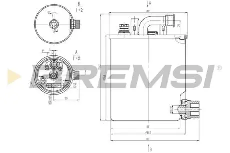 Фільтр паливний MB Sprinter/Vito CDI (з підігрівом) BREMSI FE0836