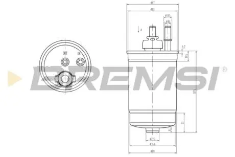 Фільтр паливний Ford Connect 1.8Di/TDCi 02-13 (55kw) BREMSI FE0839
