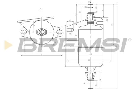 Фільтр паливний Fiat Palio/ Siena 1.2/1.6 97-02 BREMSI FE0842