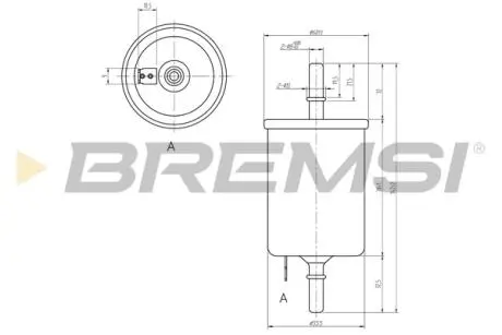Фільтр паливний Chevrolet Aveo/Kalos 1.2-1.4 i 03- BREMSI FE0844