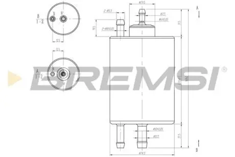 Фільтр паливний MB C-class (W202/W203)/CLK (C209)/E (W210)/S (W220) BREMSI FE0847