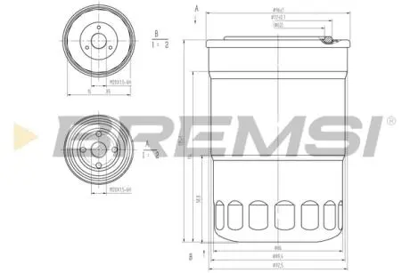 Фільтр паливний Mitsubishi Pajero 2.5-3.2DI-D 00- BREMSI FE1315