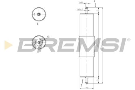 Фильтр топливный BMW 316i-328 94- BREMSI FE1318