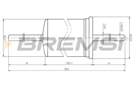 Фільтр паливний Ford Mondeo 1.0-2.0 Ecoboost/2.5 14-/Galaxy 1.5-2.0 15- BREMSI FE1512
