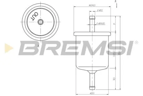 Фільтр паливний Ford Maverick/Opel Campo/Isuzu Trooper 87-98 BREMSI FE1514