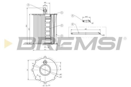 Фильтр масляный Fiat 500/ Panda 0.9 10- BREMSI FL0020 (фото 1)