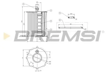 Фильтр масляный Fiat 500/ Panda 0.9 10- BREMSI FL0020