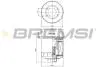 Фільтр масляний VW Caddy II 1.4/1.6i / Golf IV/V/Seat BREMSI FL0023 (фото 1)