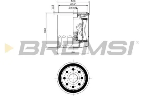 Фільтр масляний Toyota Corolla 1.3-1.8 89- BREMSI FL0026
