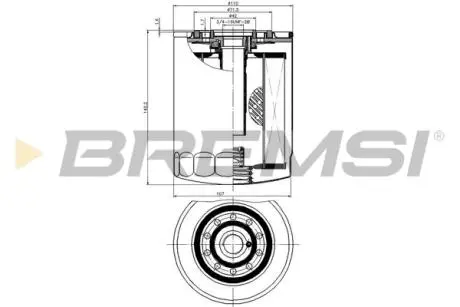 Фільтр масляний Renault Master/Peugeot Boxer/Fiat Ducato/Citroen Jumper 2.5D/2.8DTI/HDI 80- BREMSI FL0029