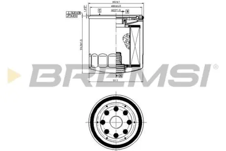 Фільтр масляний Ford Transit 2.5D/TD 92- /Connect 1.8Di/TDCi 02- BREMSI FL0032