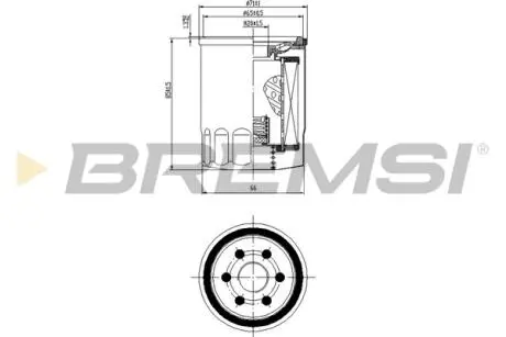 Фільтр масляний Fiat Doblo 1.2/1.4 00-/Opel Combo 1.4 12- BREMSI FL0144