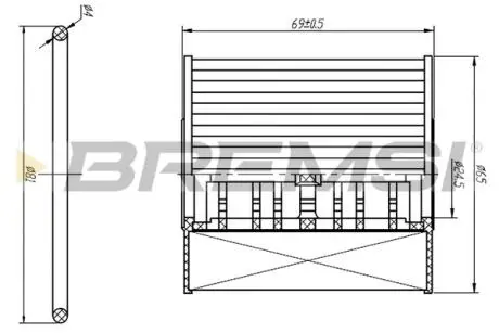 Фільтр масляний Ford Transit/Citroen Jumper 2.2HDI/2.4TDCi 06-/Peugeot 2.0HDI 03- BREMSI FL0250